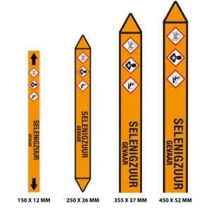 Leidingmarkering Selenigzuur / NL