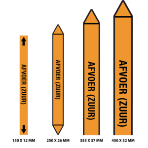 Leidingmarkering Afvoer (zuur) / NL