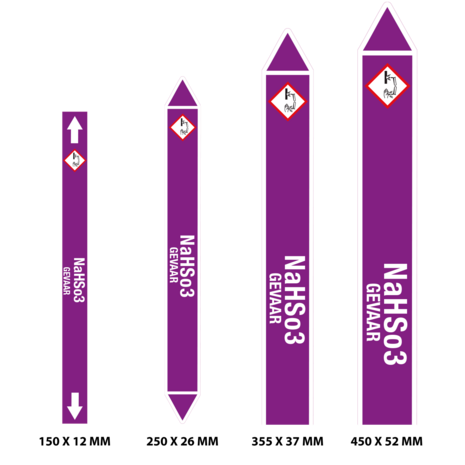 Leidingmarkering  NaHSo3 / NL