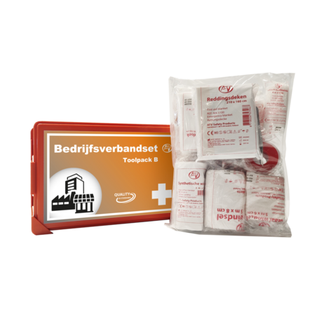 Toolpack B Verbandkoffer + wandhouder